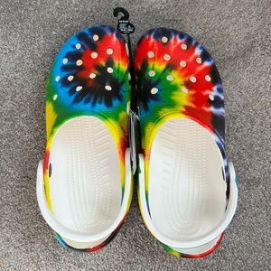Tie dye crocs adult